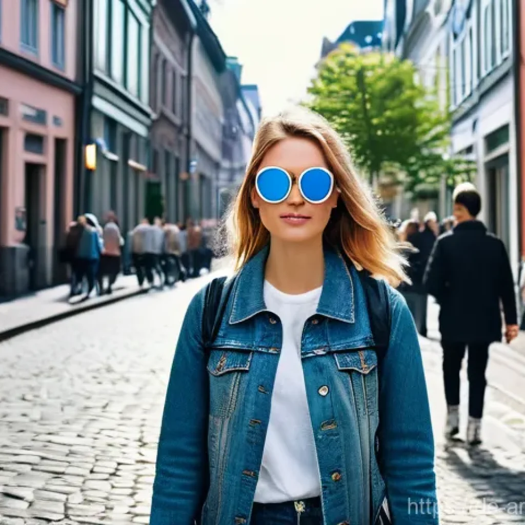 증강현실과 인공지능의 시너지 사례 - **Prompt:** "A young woman in her late twenties, wearing stylish yet comfortable casual attire inclu...