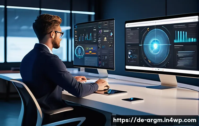 증강현실을 위한 콘텐츠 제작 플랫폼 비교 - A modern, sleek workspace scene featuring a diverse group of professionals collaborating on augmente...